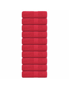 Asciugamani FROGN 10 pz Rosso 30x30 cm 360 g/m²