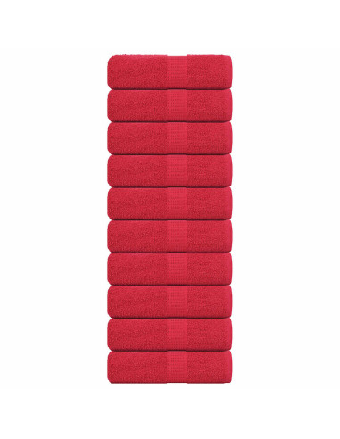 Asciugamani FROGN 10 pz Rosso 30x30 cm 360 g/m²