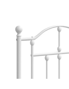 Testiera di Ricambio in Metallo Bianco 135 cm