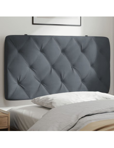 Cuscino testiera Grigio Scuro 100 cm in Velluto