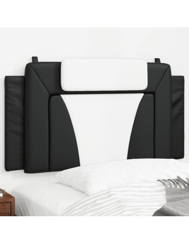 Cuscino testiera Viana Bianco e Nero 100 cm in Similpelle