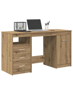 Scrivania con armadietto in Legno Multistrato Rovere Artigianale