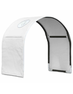 Tunnel per Letto 2 pcs Bianco 211 x 52,5 x 2 cm Poliestere