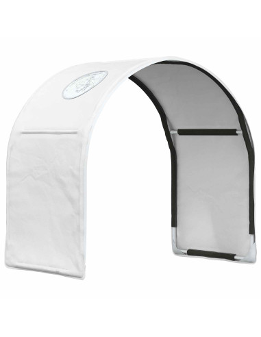 Tunnel per Letto 2 pcs Bianco 211 x 52,5 x 2 cm Poliestere
