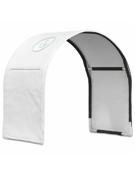 Tunnel per Letto 2 pcs Bianco 211 x 52,5 x 2 cm Poliestere