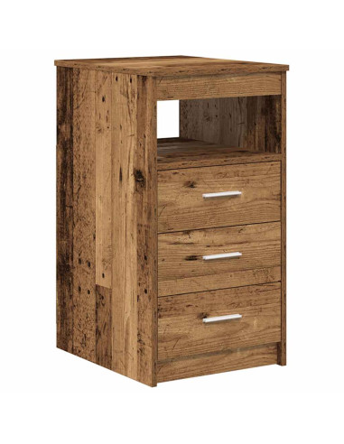 Scrivania con armadietto Legno Antico in Legno Multistrato