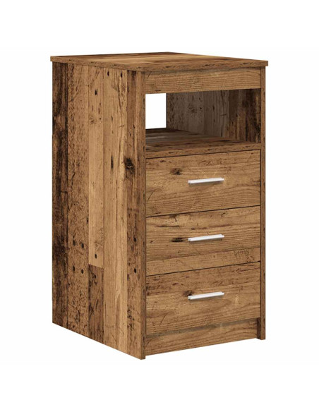 Scrivania con armadietto Legno Antico in Legno Multistrato