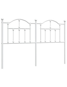 Testiera di Ricambio in Metallo Bianco 135 cm 2