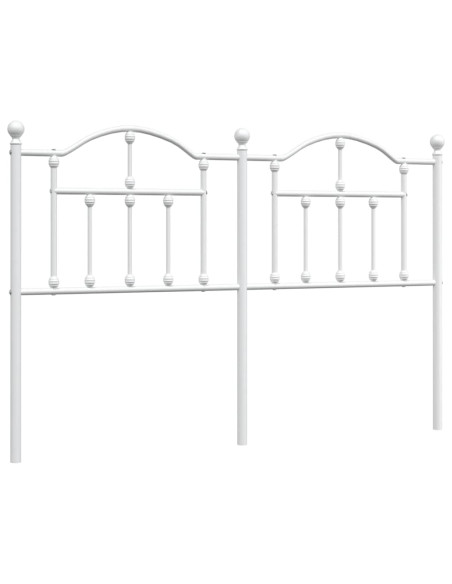 Testiera di Ricambio in Metallo Bianco 135 cm