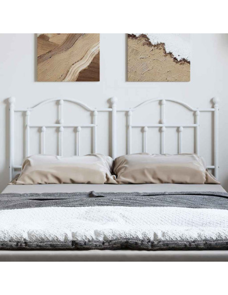 Testiera di Ricambio in Metallo Bianco 135 cm