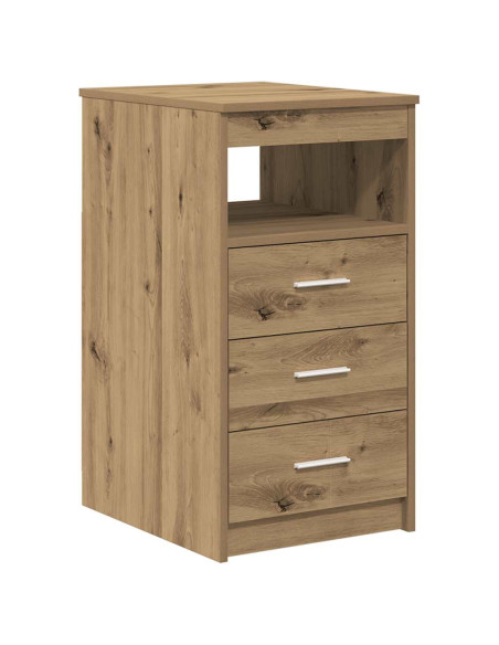 Scrivania con armadietto in Legno Multistrato Rovere Artigianale