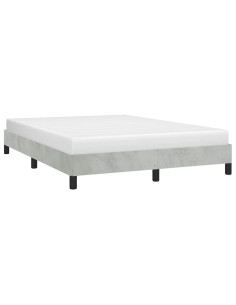 Struttura letto senza Materasso Grigio Chiaro 152x203 cm matrimoniale Velluto