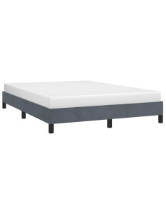 Struttura letto senza Materasso Grigio Scuro 152x203 cm matrimoniale Velluto