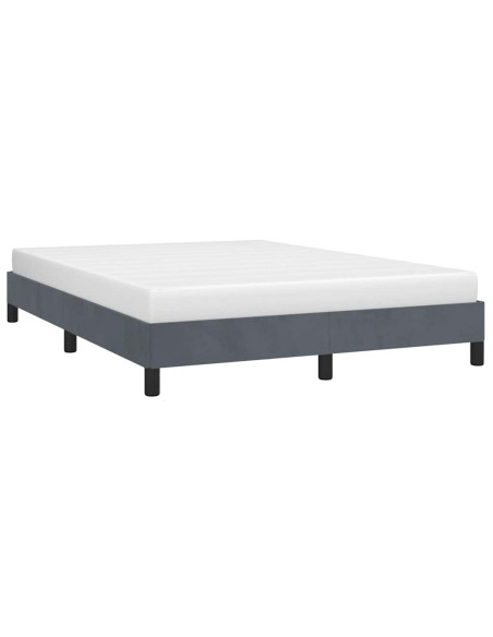 Struttura letto senza Materasso Grigio Scuro 152x203 cm matrimoniale Velluto