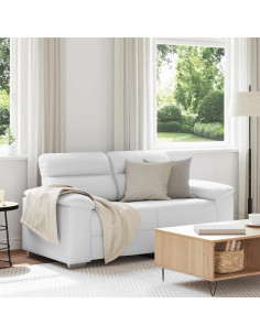 Divano a 2 posti Bianco in Similpelle 160x81x84 cm