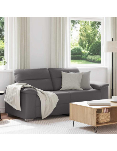 Divano a 2 posti Grigio in Similpelle 180x81x84 cm