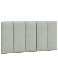 Cuscino testiera Hanko Grigio Chiaro 100 cm Velluto 2