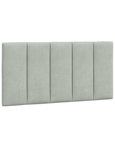 Cuscino testiera Hanko Grigio Chiaro 100 cm Velluto