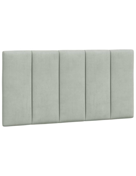 Cuscino testiera Hanko Grigio Chiaro 100 cm Velluto
