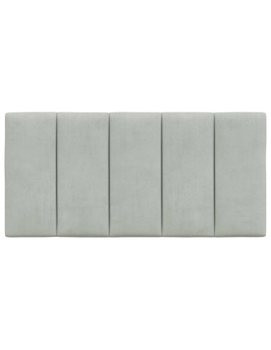 Cuscino testiera Hanko Grigio Chiaro 100 cm Velluto