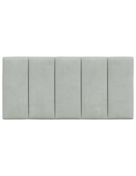 Cuscino testiera Hanko Grigio Chiaro 100 cm Velluto