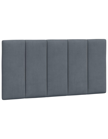 Cuscino testiera Hanko Grigio Scuro 100 cm Velluto