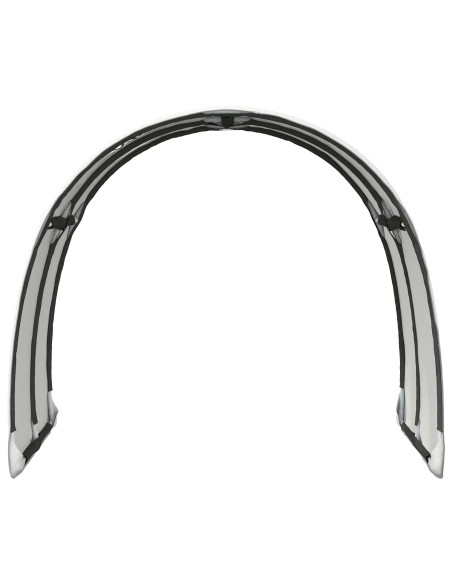Tunnel per Letto 2 pcs Bianco 211 x 67.5 x 2 cm Poliestere