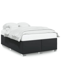 Struttura letto senza Materasso Nera in Similpelle 2