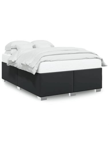 Struttura letto senza Materasso Nera in Similpelle