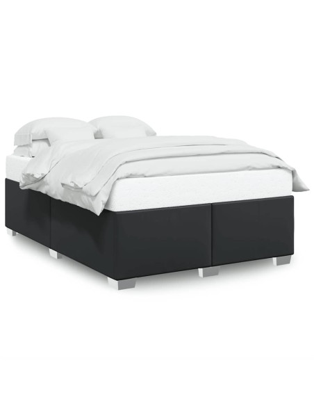 Struttura letto senza Materasso Nera in Similpelle