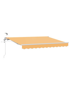 Tenda Retrattile Sabbia 300 x 250 cm Poliestere e Metallo