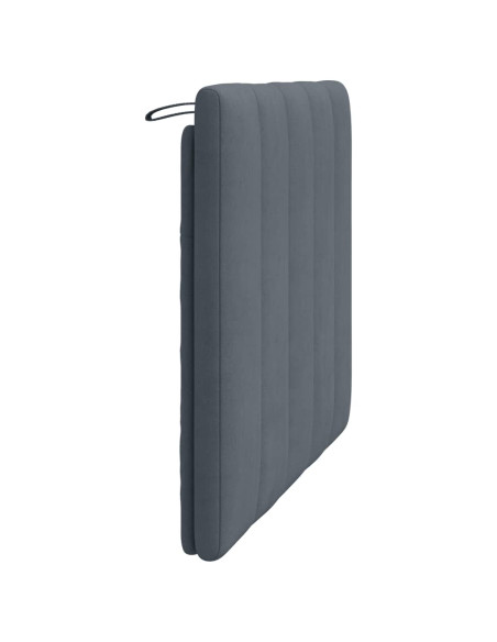 Cuscino testiera Hanko Grigio Scuro 100 cm Velluto