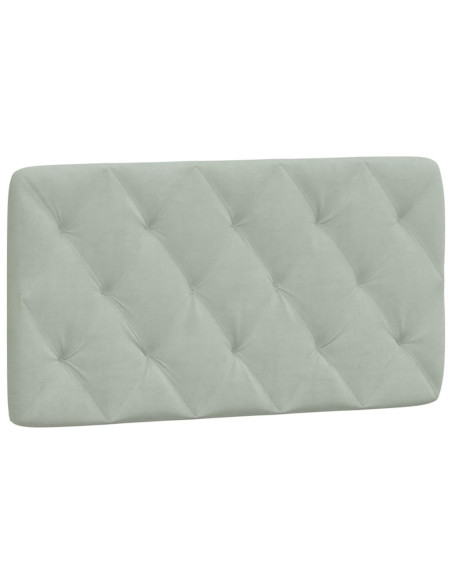 Cuscino testiera Grigio Chiaro 100 cm in Velluto