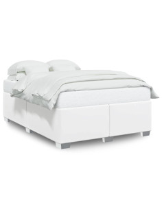 Struttura letto senza Materasso Bianca in Similpelle 2
