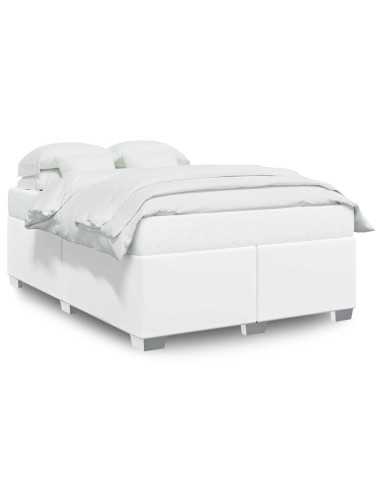 Struttura letto senza Materasso Bianca in Similpelle