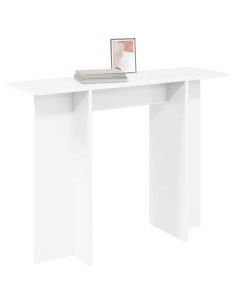 Tavolo consolle Bianco 100 x 30 x 75 cm Legno ingegnerizzato 2