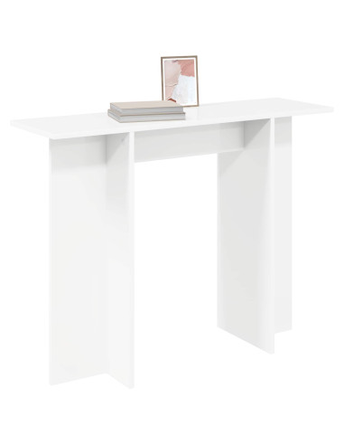 Tavolo consolle Bianco 100 x 30 x 75 cm Legno ingegnerizzato