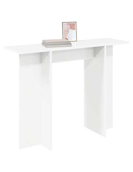 Tavolo consolle Bianco 100 x 30 x 75 cm Legno ingegnerizzato