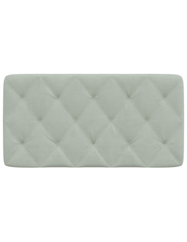 Cuscino testiera Grigio Chiaro 100 cm in Velluto