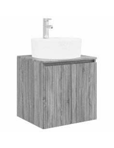 Mobile Lavabo da Parete Sonoma grigio 49,5 x 44,5 x 65 cm