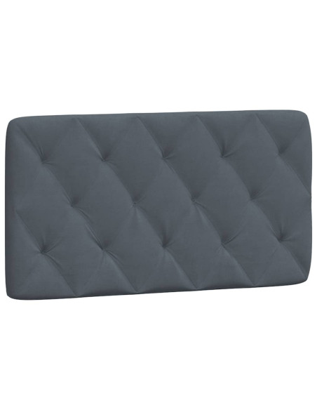 Cuscino testiera Grigio Scuro 100 cm in Velluto