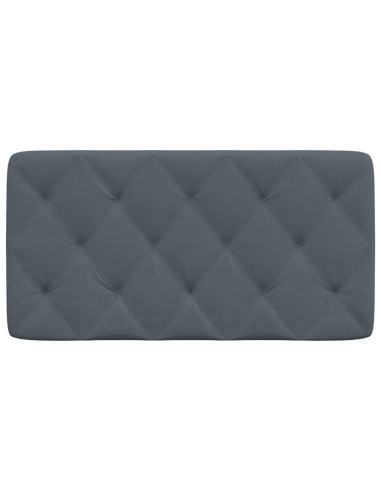 Cuscino testiera Grigio Scuro 100 cm in Velluto