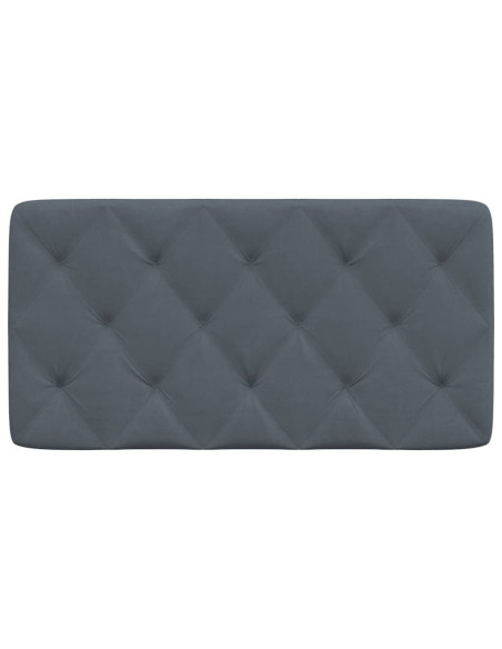 Cuscino testiera Grigio Scuro 100 cm in Velluto
