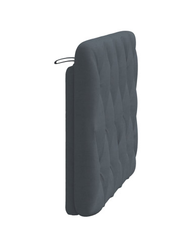 Cuscino testiera Grigio Scuro 100 cm in Velluto