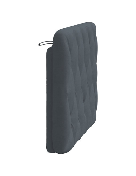 Cuscino testiera Grigio Scuro 100 cm in Velluto