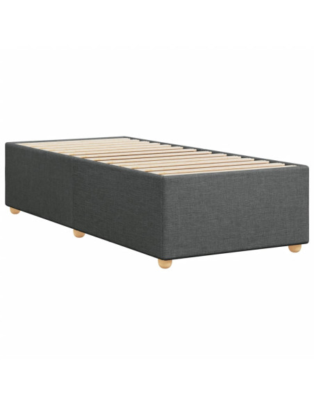 Struttura letto senza Materasso singolo Grigio Scuro in Tessuto
