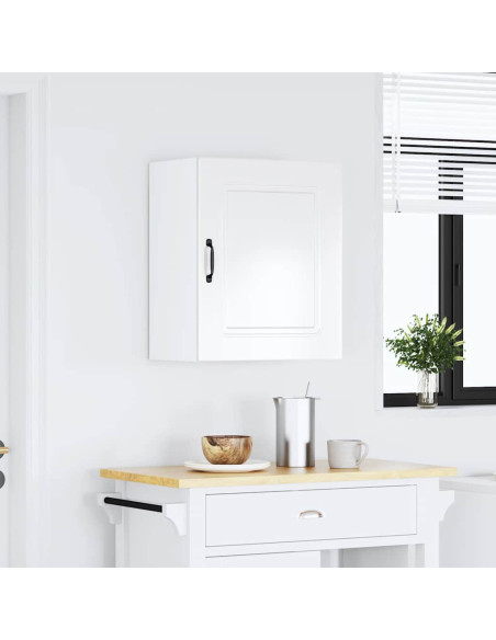 Pensile da cucina Kalmar in Legno Multistrato Bianco Lucido