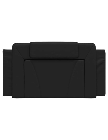 Cuscino testiera Viana Nero 100 cm in Similpelle