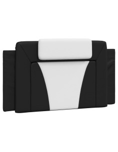 Cuscino testiera Viana Bianco e Nero 100 cm in Similpelle 2