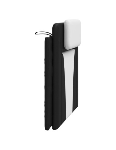 Cuscino testiera Viana Bianco e Nero 100 cm in Similpelle